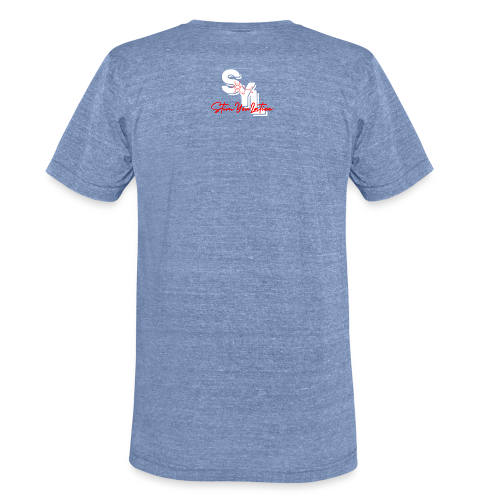 I Heart Pre Workout T-Shirt | Premium Tri Blend - heather blue