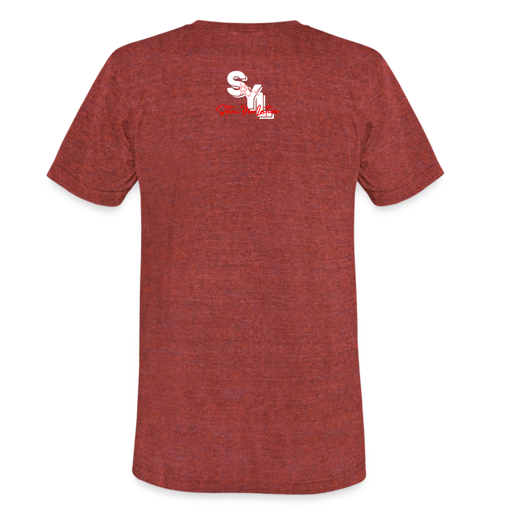 I Heart Pre Workout T-Shirt | Premium Tri Blend - heather cranberry