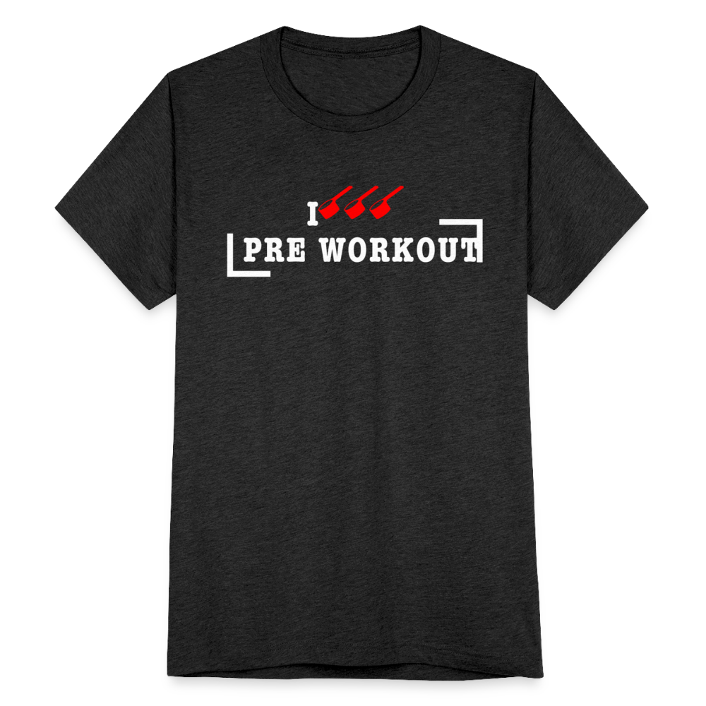 I Triple Scoop Pre Workout | Premium Tri-Blend T-Shirt - heather black