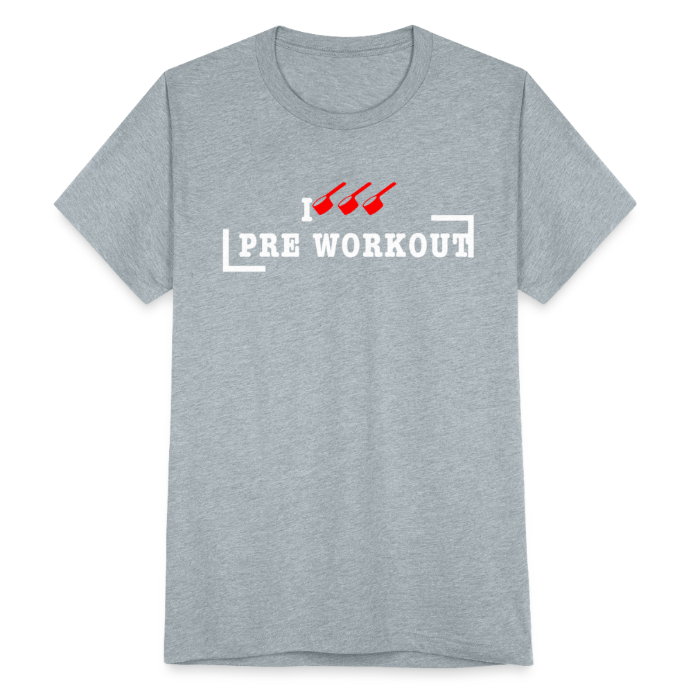 I Triple Scoop Pre Workout | Premium Tri-Blend T-Shirt - heather grey