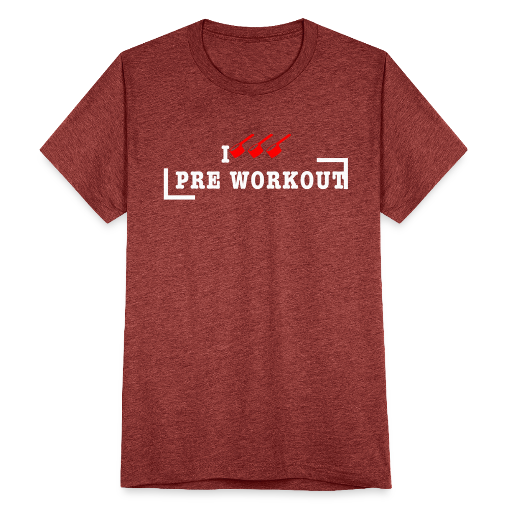 I Triple Scoop Pre Workout | Premium Tri-Blend T-Shirt - heather cranberry