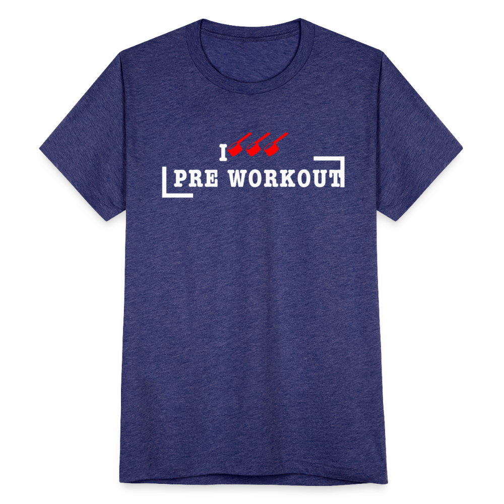 I Triple Scoop Pre Workout | Premium Tri-Blend T-Shirt - heather indigo