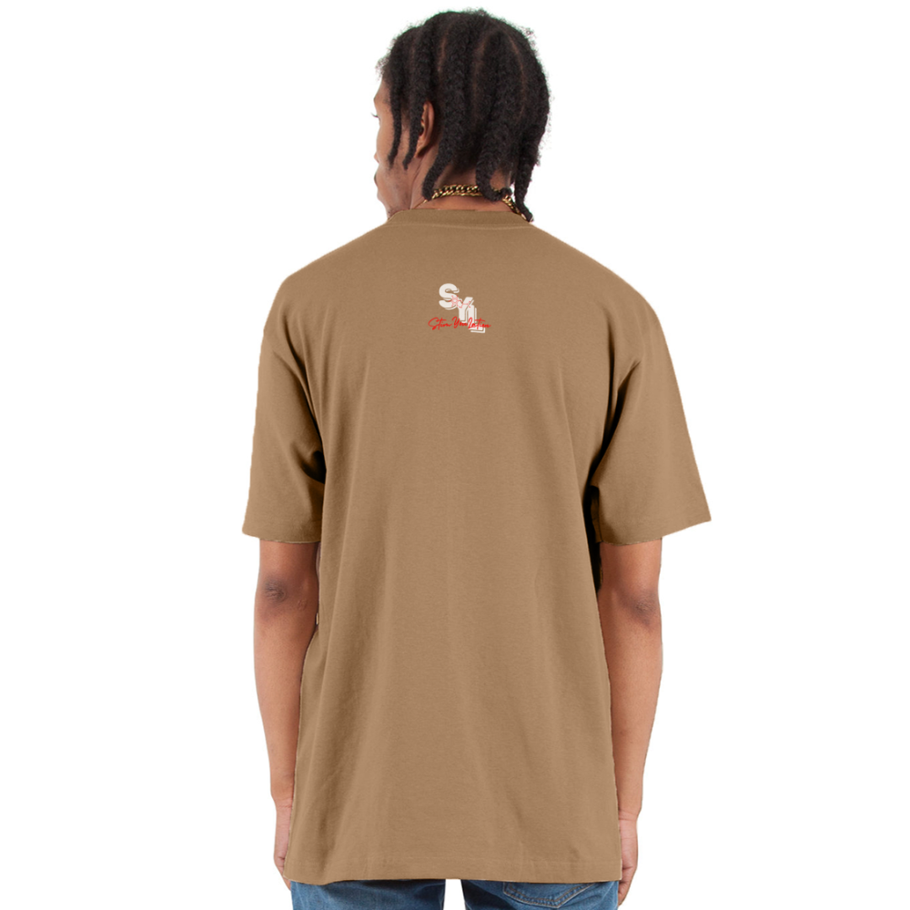 I Heart Pre Workout T-Shirt | Oversized Heavyweight - khaki