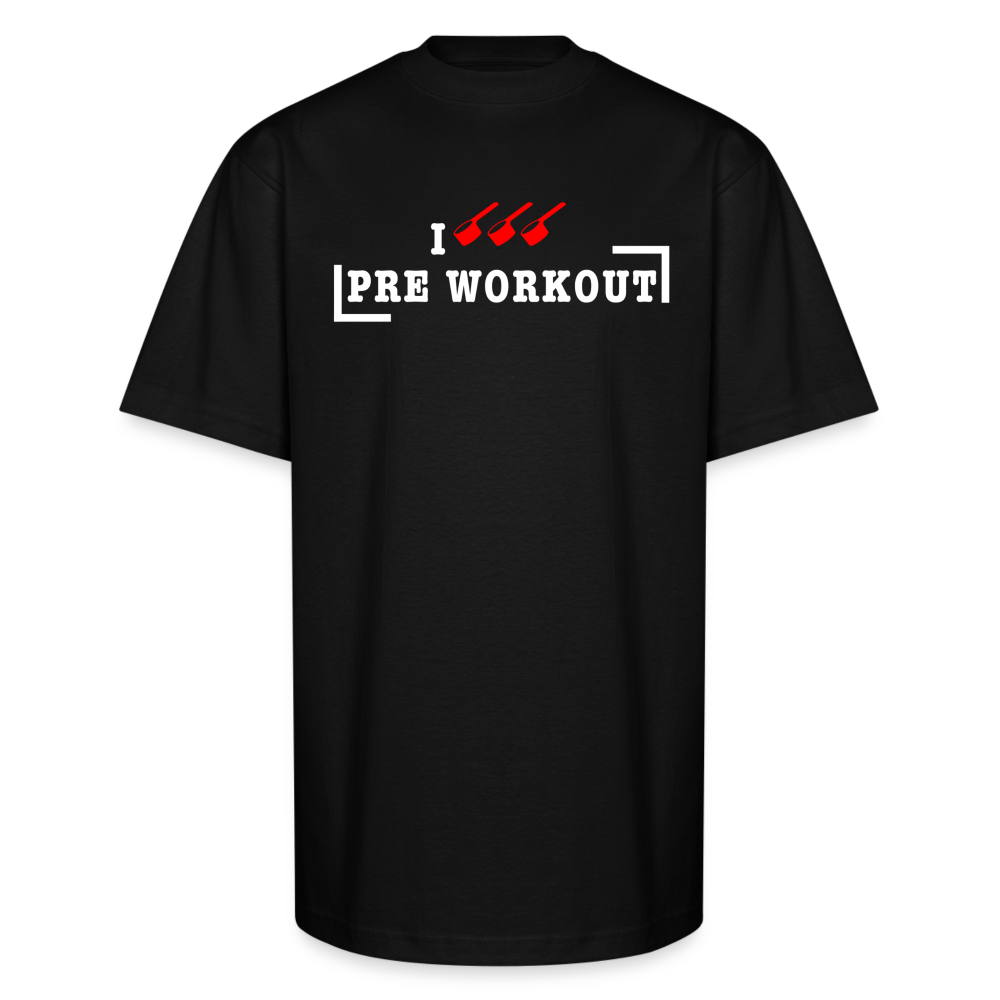 I Triple Scoop Pre Workout T-Shirt | Oversized Heavyweight - black